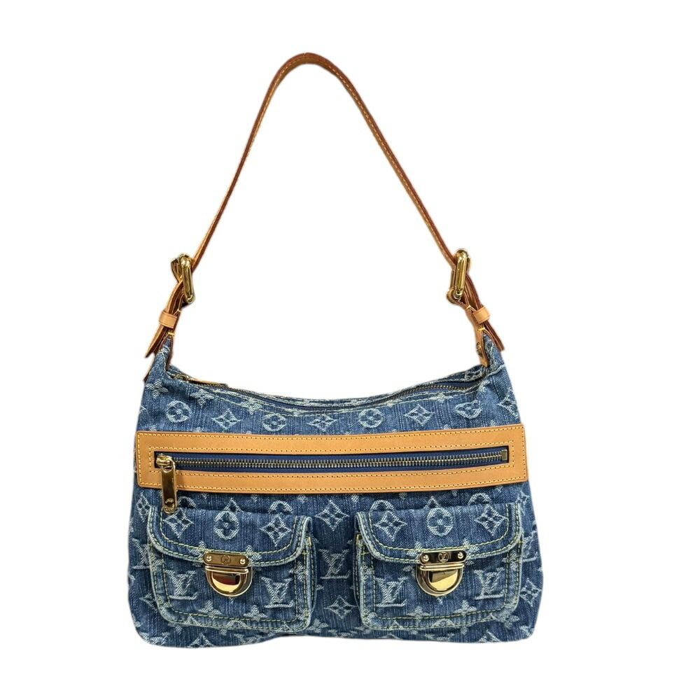 Louis Vuitton Baggy PM Monogram Denim Shoulder Bag Blue - Picture 2 of 9